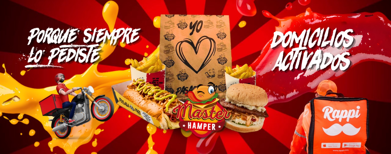 Master Hamper: La Mejor Comida Callejera en Medellín -Hamburguesas, perros, perras quesudas y gigantes